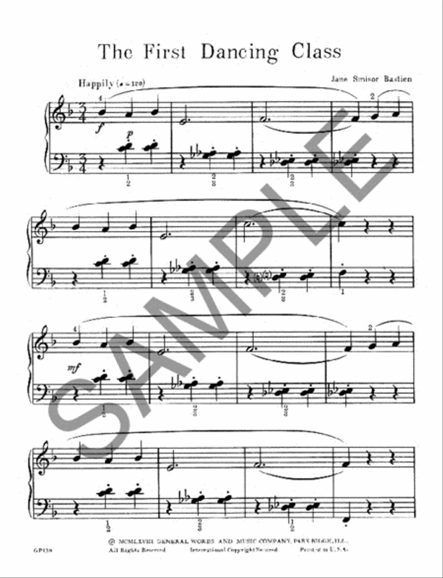 The First Dancing Class Piano Method scores gallery preview page 2
