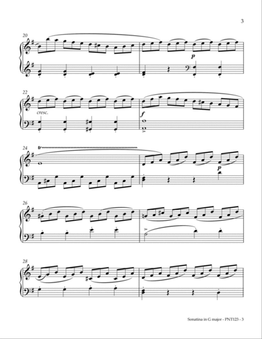 Sonatina Opus 36, Number 5 Piano Method scores gallery preview page 3