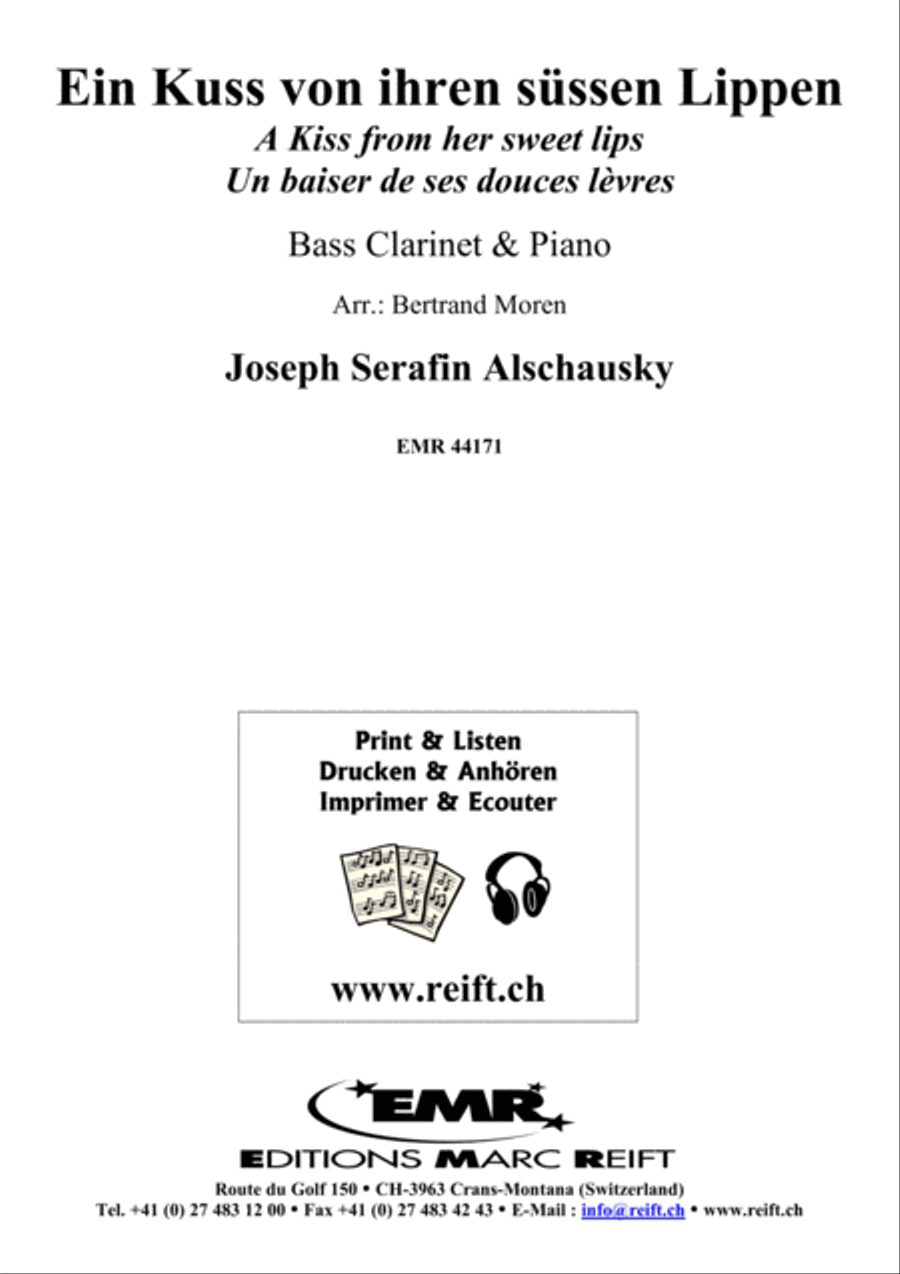 Ein Kuss von ihren sussen Lippen Bass Clarinet scores gallery preview page 2