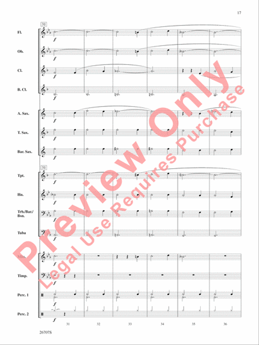 The Wizard of Oz, Themes from Concert Band scores gallery preview page 18