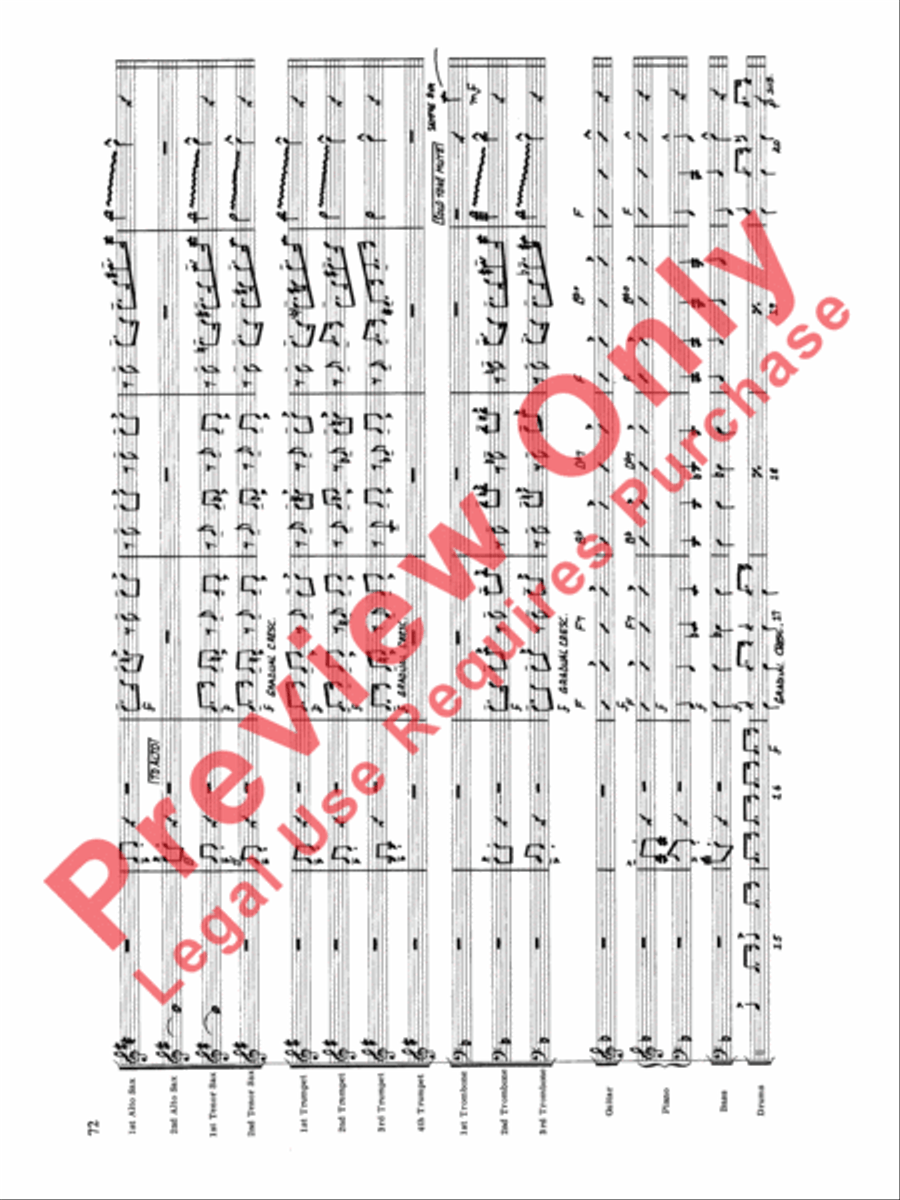 Original Big Band Sounds Big Band scores gallery preview page 73