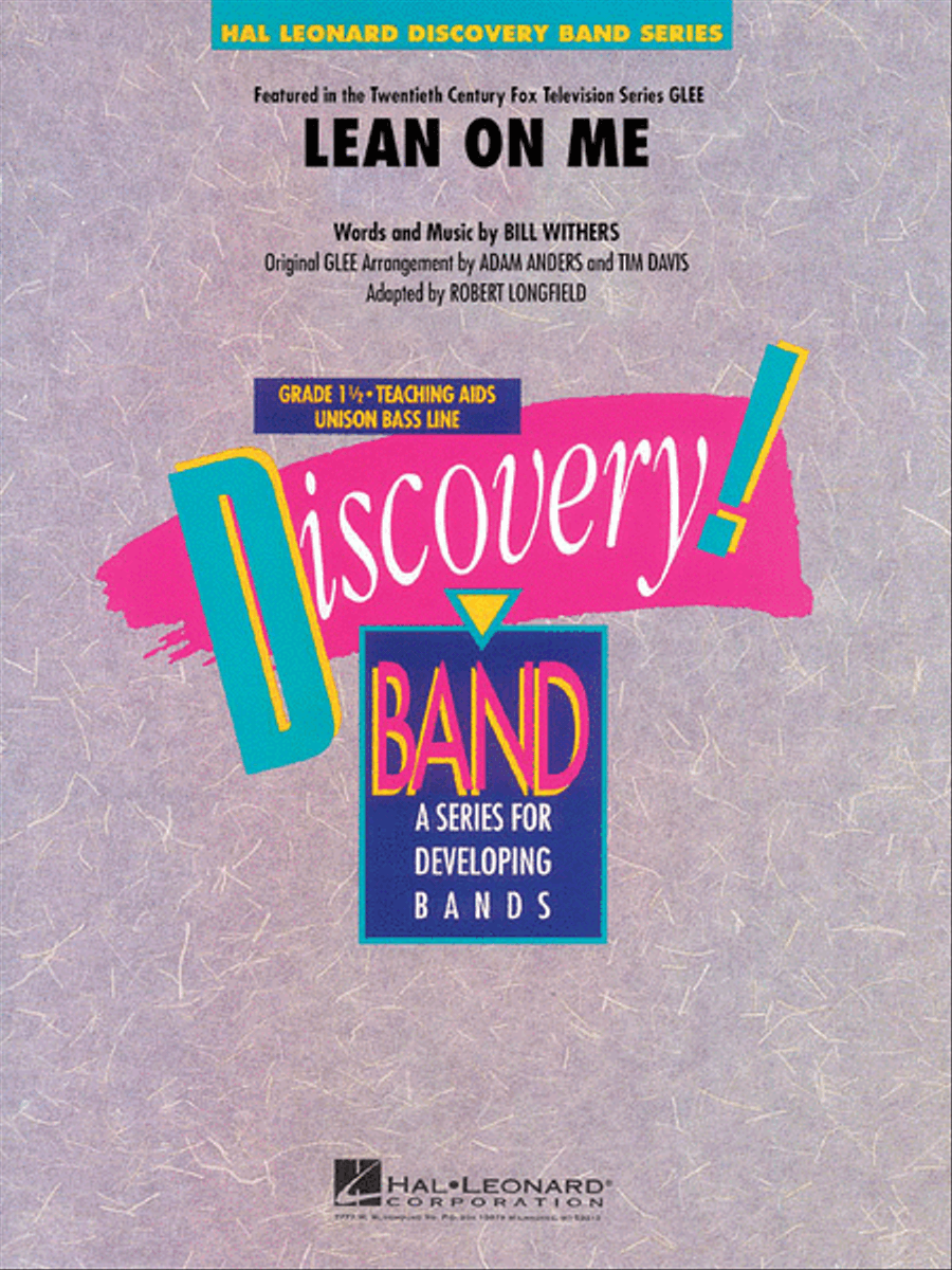 Lean on Me Concert Band scores gallery preview page 1