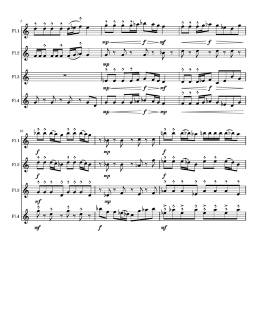 This Is Halloween Flute Quartet scores gallery preview page 2