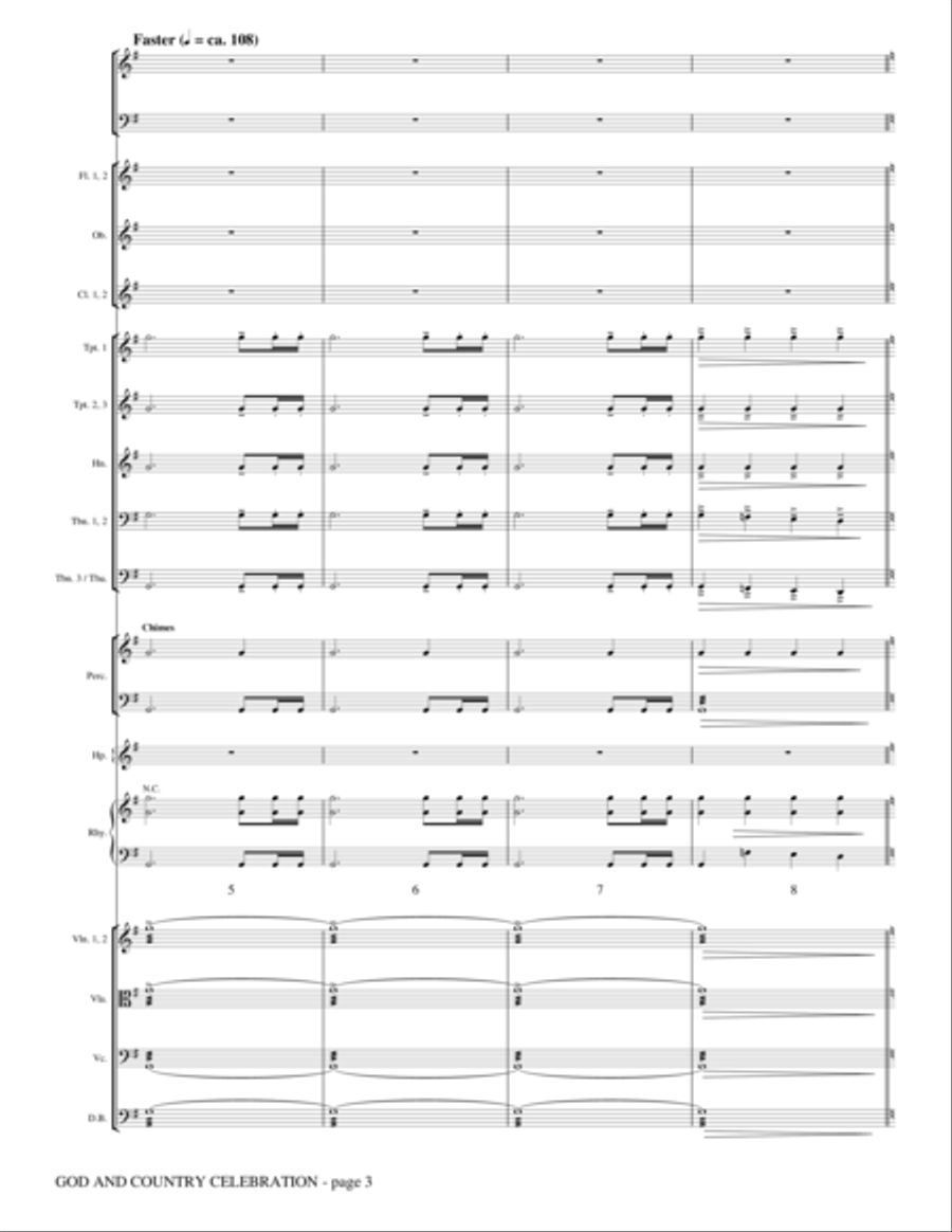 God And Country Celebration (Medley) - Full Score Choir scores gallery preview page 2