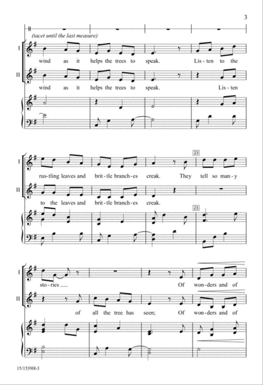 Listen Listen 2-Part scores gallery preview page 3