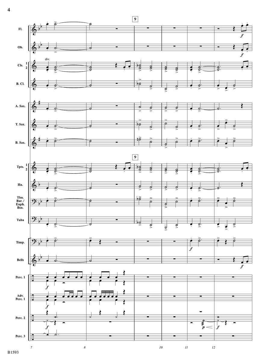 Silver Skies: Score Concert Band - Digital Sheet Music page 4