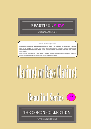 No.6 Beautiful View (Clarinet or Bass Clarinet)