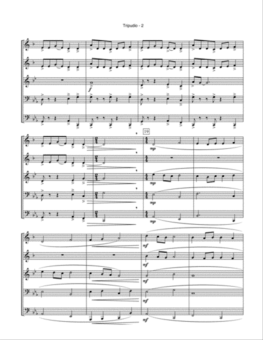 Tripudio Tripudio Horn scores gallery preview page 3