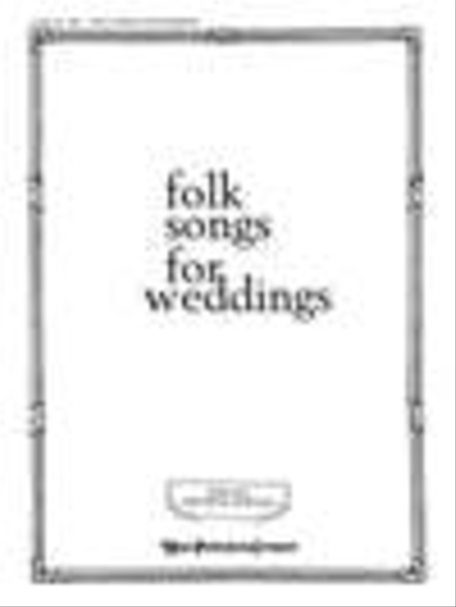 Book cover for Folk Songs for Weddings