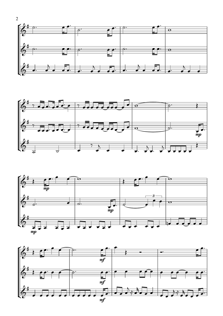 Gonna Fly Now Brass Ensemble scores gallery preview page 2