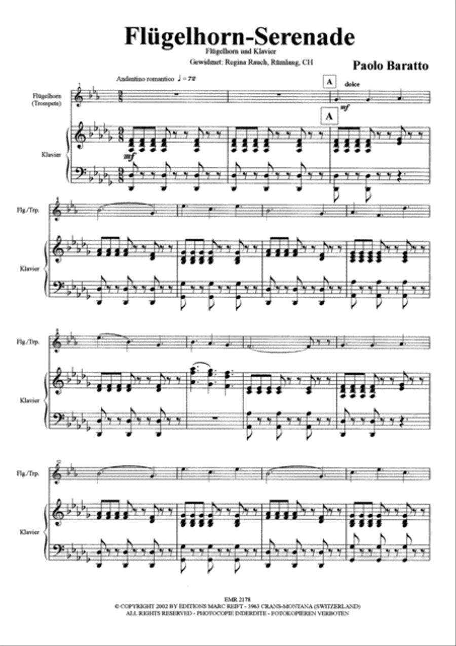Flugelhorn-Serenade Cornet scores gallery preview page 8