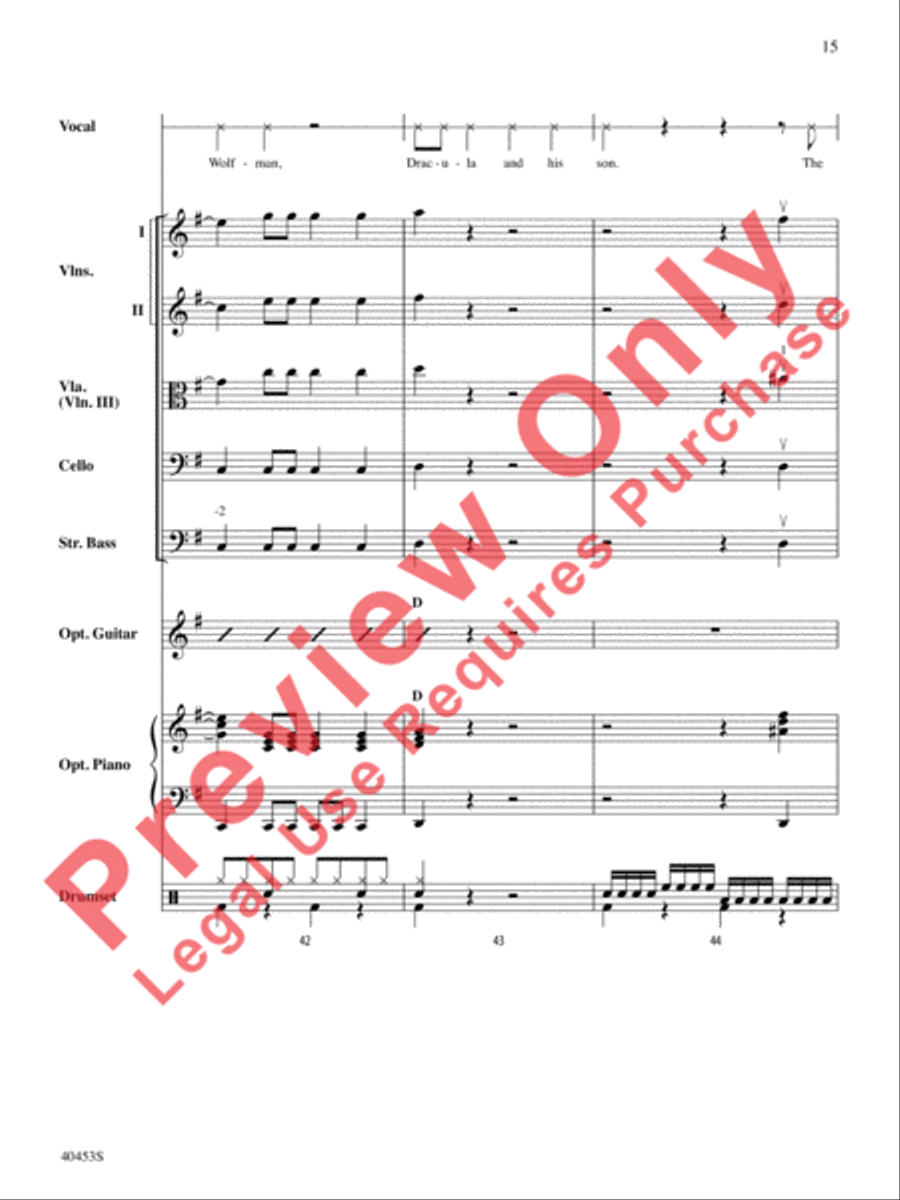 Monster Mash Monster Mash String Orchestra scores gallery preview page 16