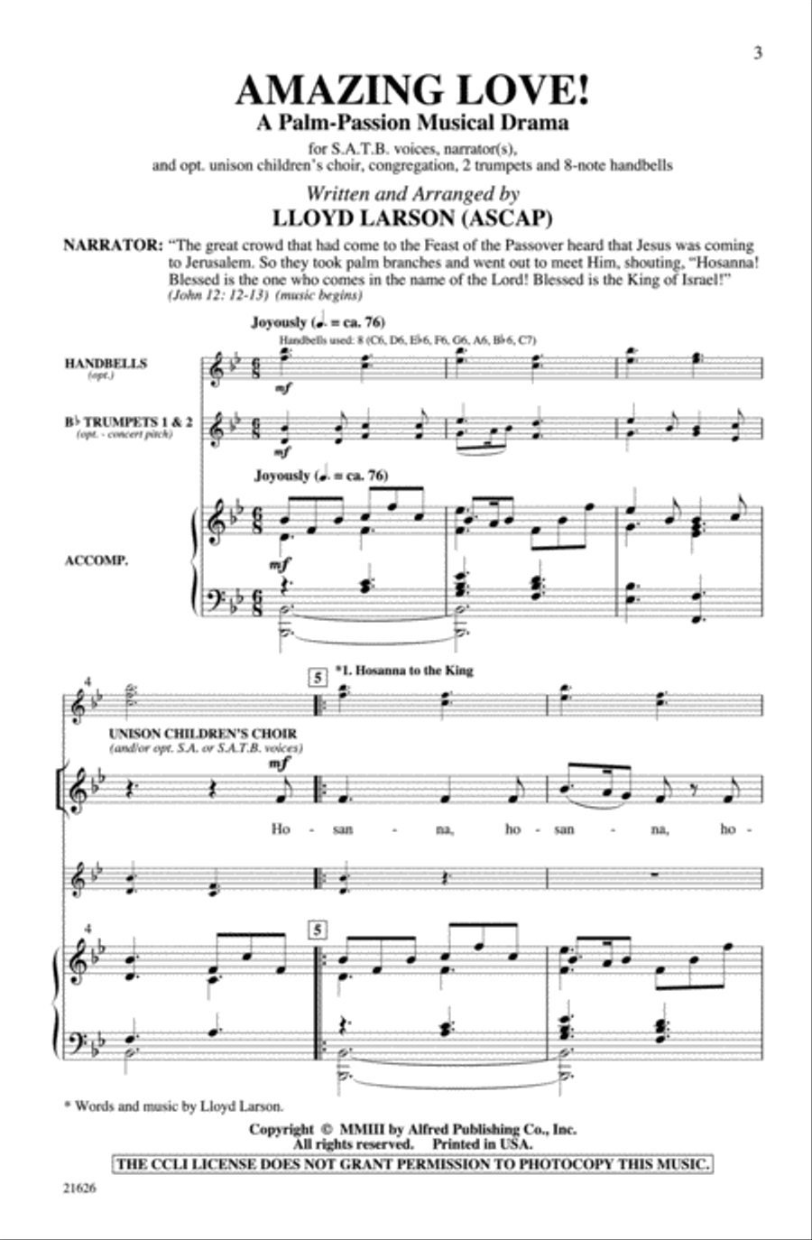 Amazing Love! 4-Part scores gallery preview page 2