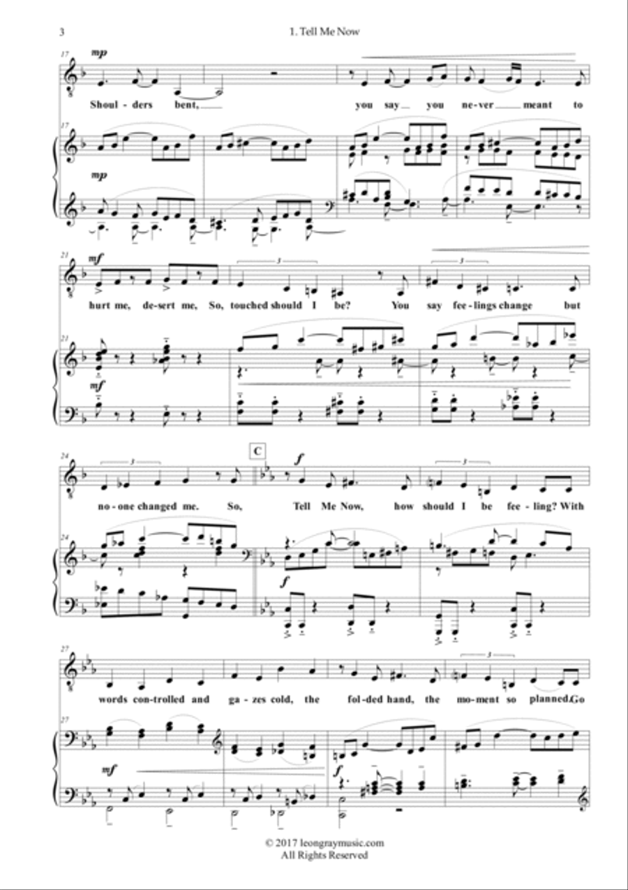 Marionette, a solo cantata for voice and piano Medium Voice scores gallery preview page 6
