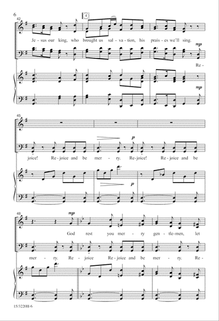 Rejoice and Be Merry! Rejoice and Be Merry! 4-Part scores gallery preview page 6