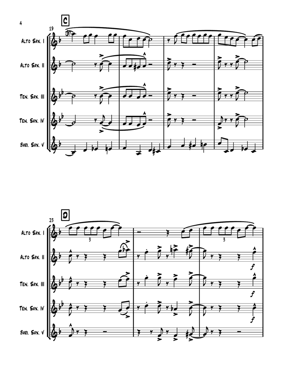 The Nanny Named Fran Woodwind Ensemble scores gallery preview page 4