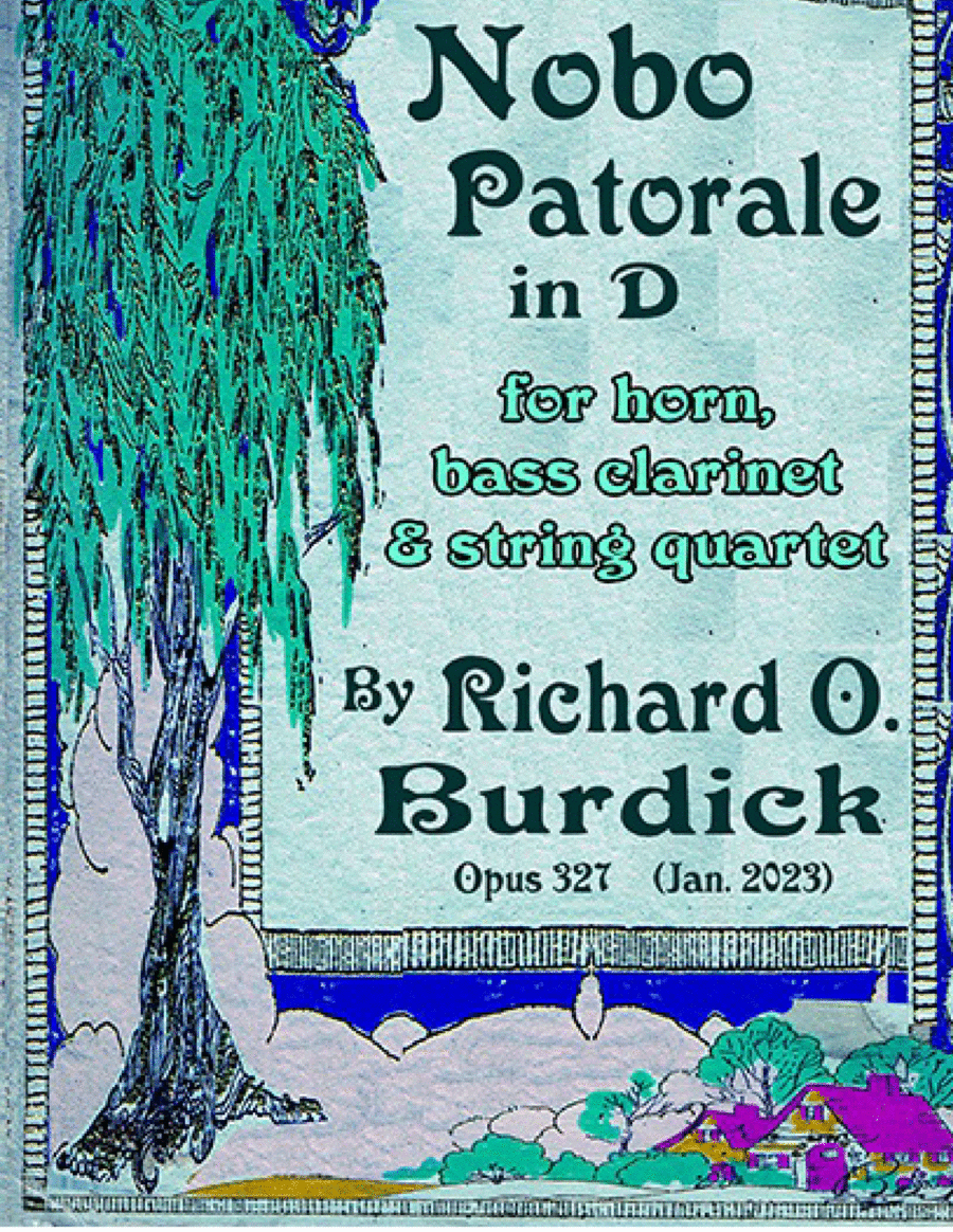 Nobo Pastorale Sextet in D for horn, bass clarinet and string quartet, Op. 327a image number null