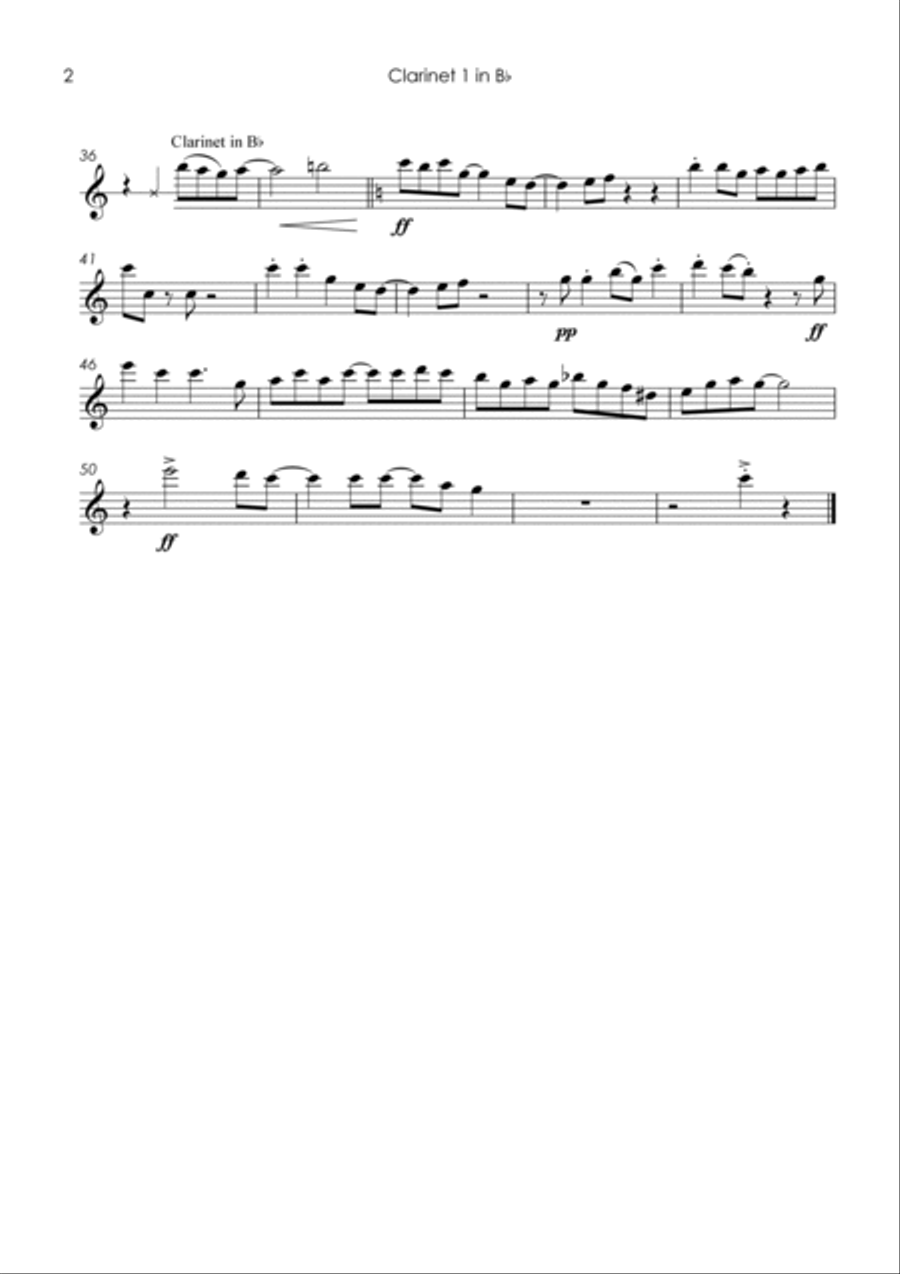 King Of The Road Clarinet Quintet scores gallery preview page 4