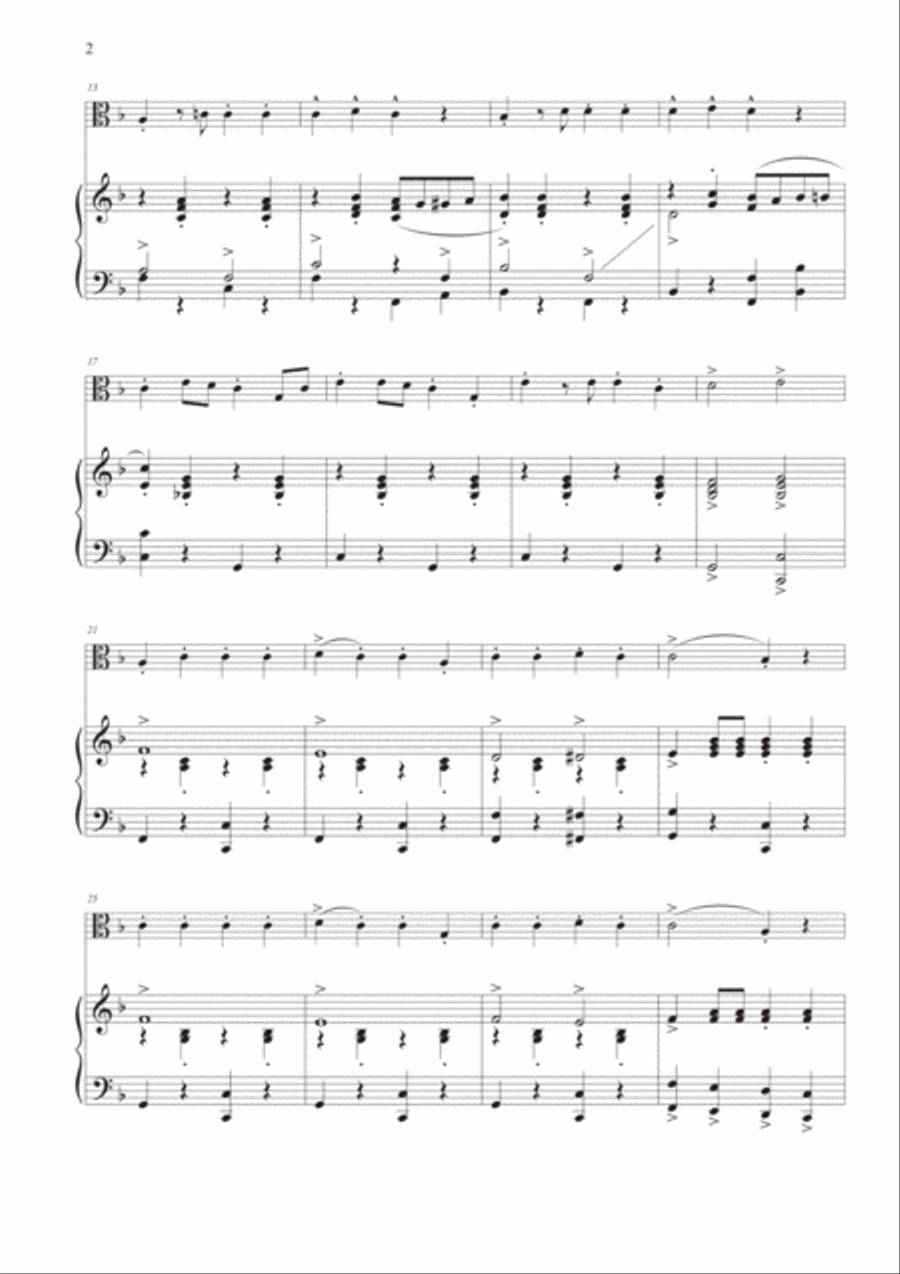 Supercalifragilisticexpialidocious Viola scores gallery preview page 3