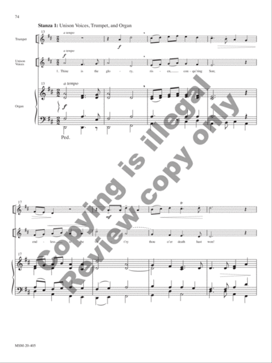 The Day of Resurrection Choir scores gallery preview page 52