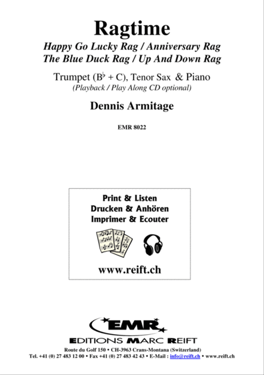 Ragtime Tenor Saxophone scores gallery preview page 2