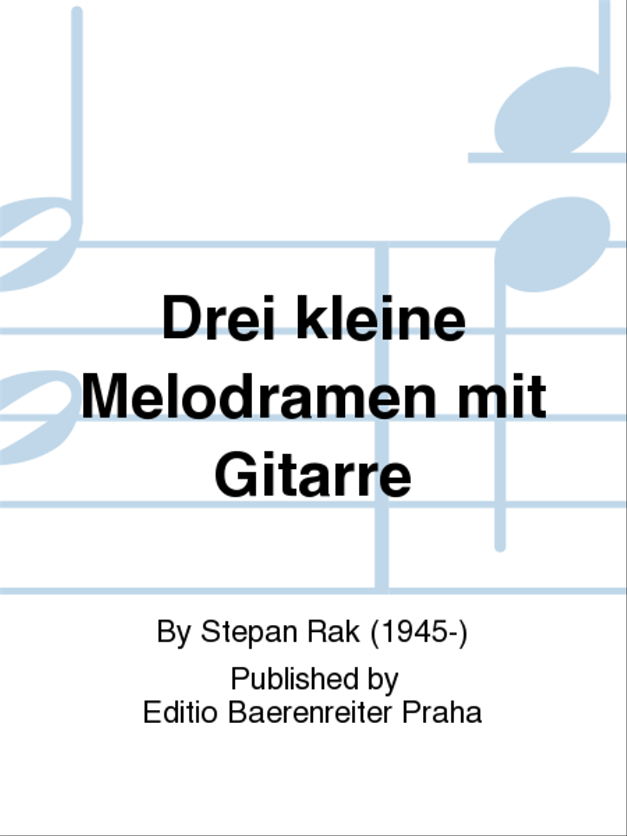 Drei kleine Melodramen mit Gitarre Acoustic Guitar scores gallery preview page 1
