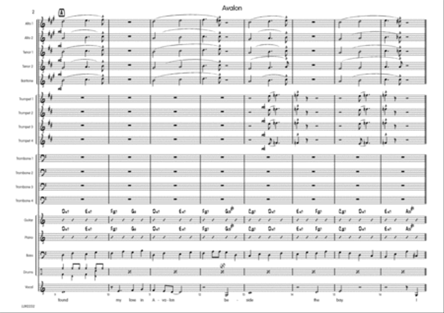 Avalon Avalon Big Band scores gallery preview page 3
