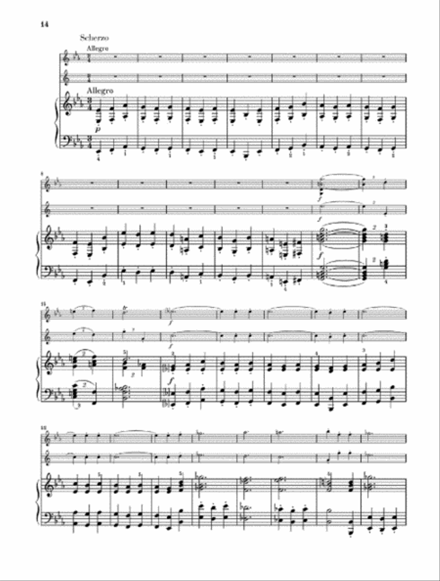 Horn Trio in E-flat Major, Op. 40 Woodwind Trio scores gallery preview page 3