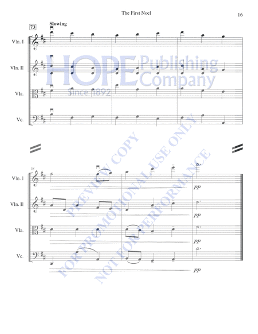 A String Quartet Christmas String Quartet scores gallery preview page 17