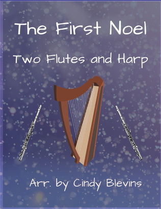 Book cover for The First Noel, Two Flutes and Harp