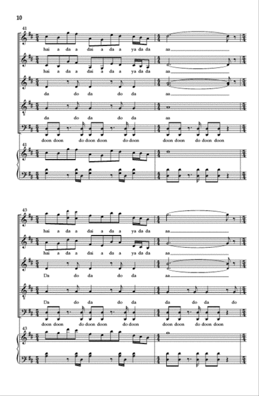 Gota Gota SSAATB scores gallery preview page 9
