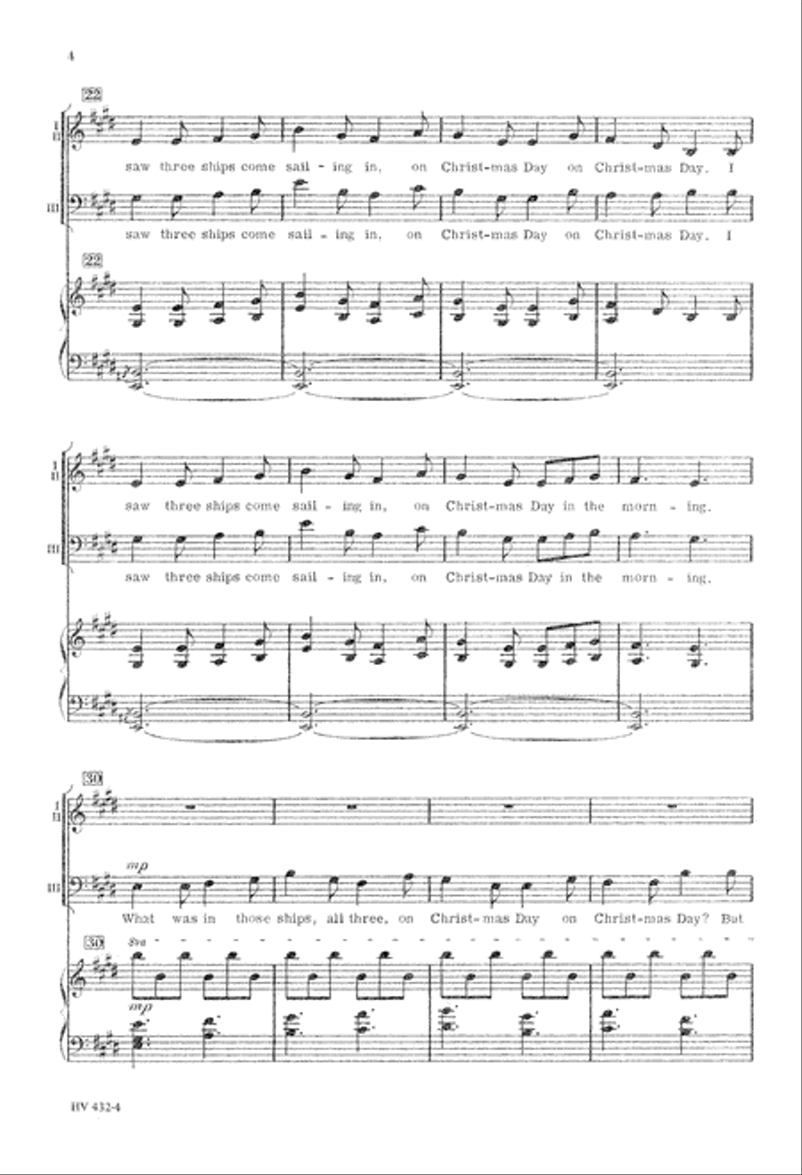 I Saw Three Ships I Saw Three Ships 3-Part scores gallery preview page 5