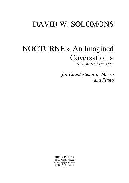 Nocturne  The Imagined Conversation