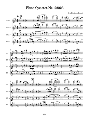 Flute Quartet No. 22223