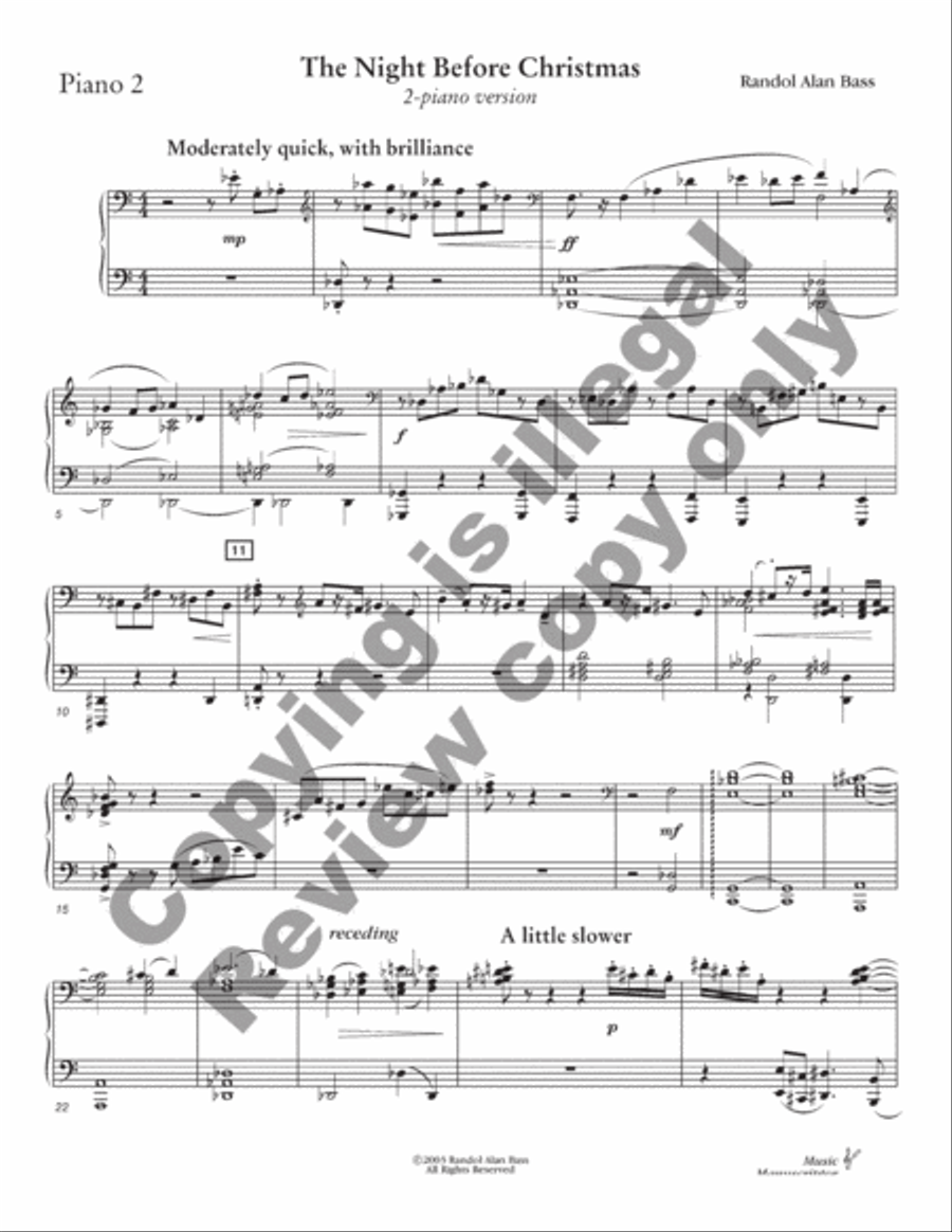 The Night Before Christmas Harp scores gallery preview page 16