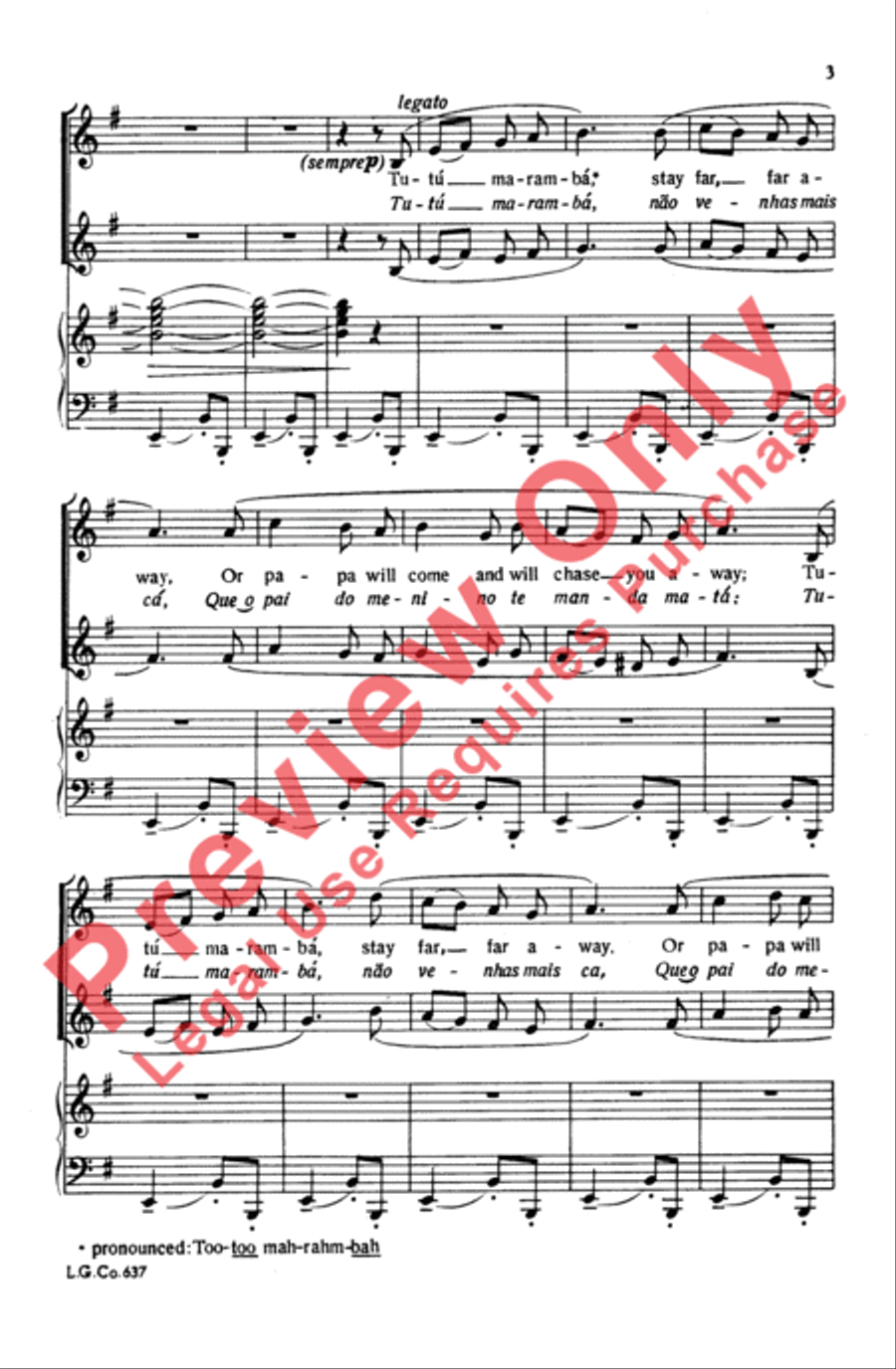 Tutu Maramba Tutu Maramba Women's Choir scores gallery preview page 3