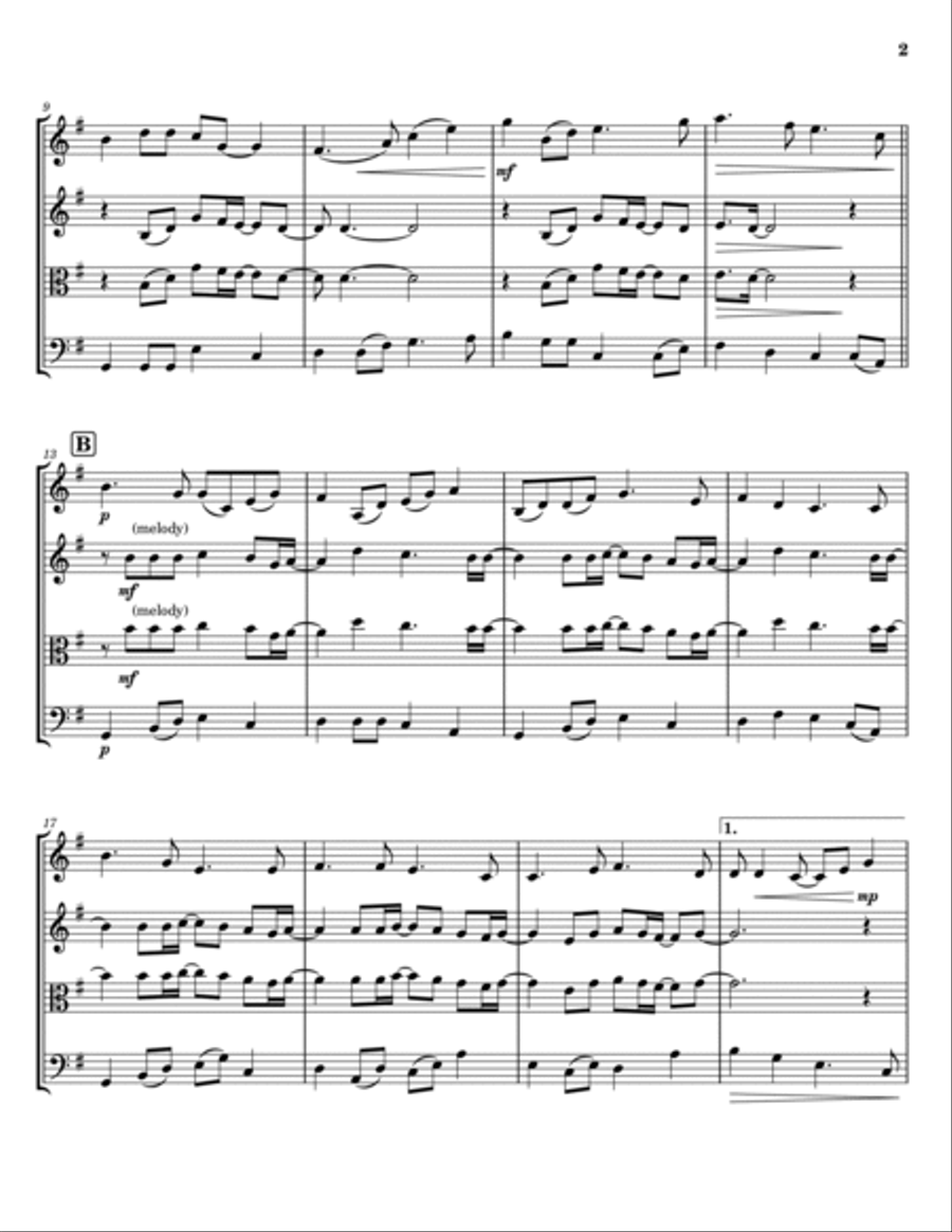 Lord, I Lift Your Name On High String Trio scores gallery preview page 2