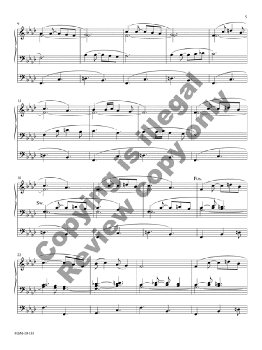Theme and Variations on Noël Nouvelet Organ scores gallery preview page 6