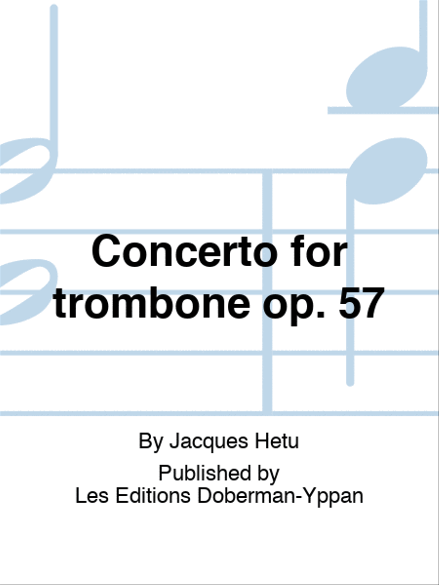 Concerto for trombone op. 57 (score) Orchestra scores gallery preview page 1