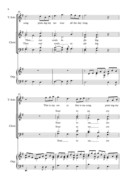 Jesu Joy, with Blessed Assurance, for Tenor, SATB Choir and Organ image number null