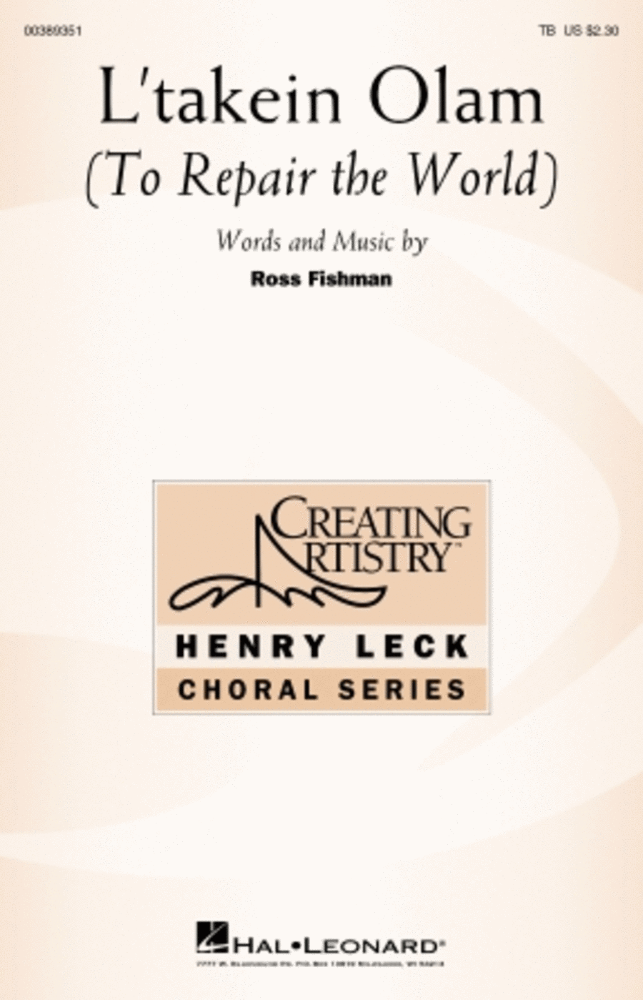 L'takein Olam (To Repair the World) TB scores gallery preview page 1