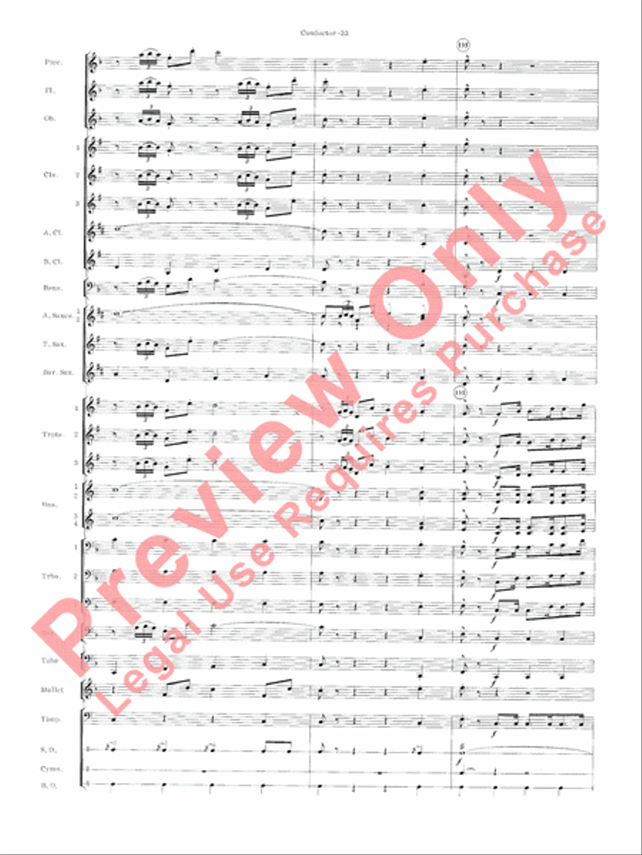Carmen Suite Concert Band scores gallery preview page 35