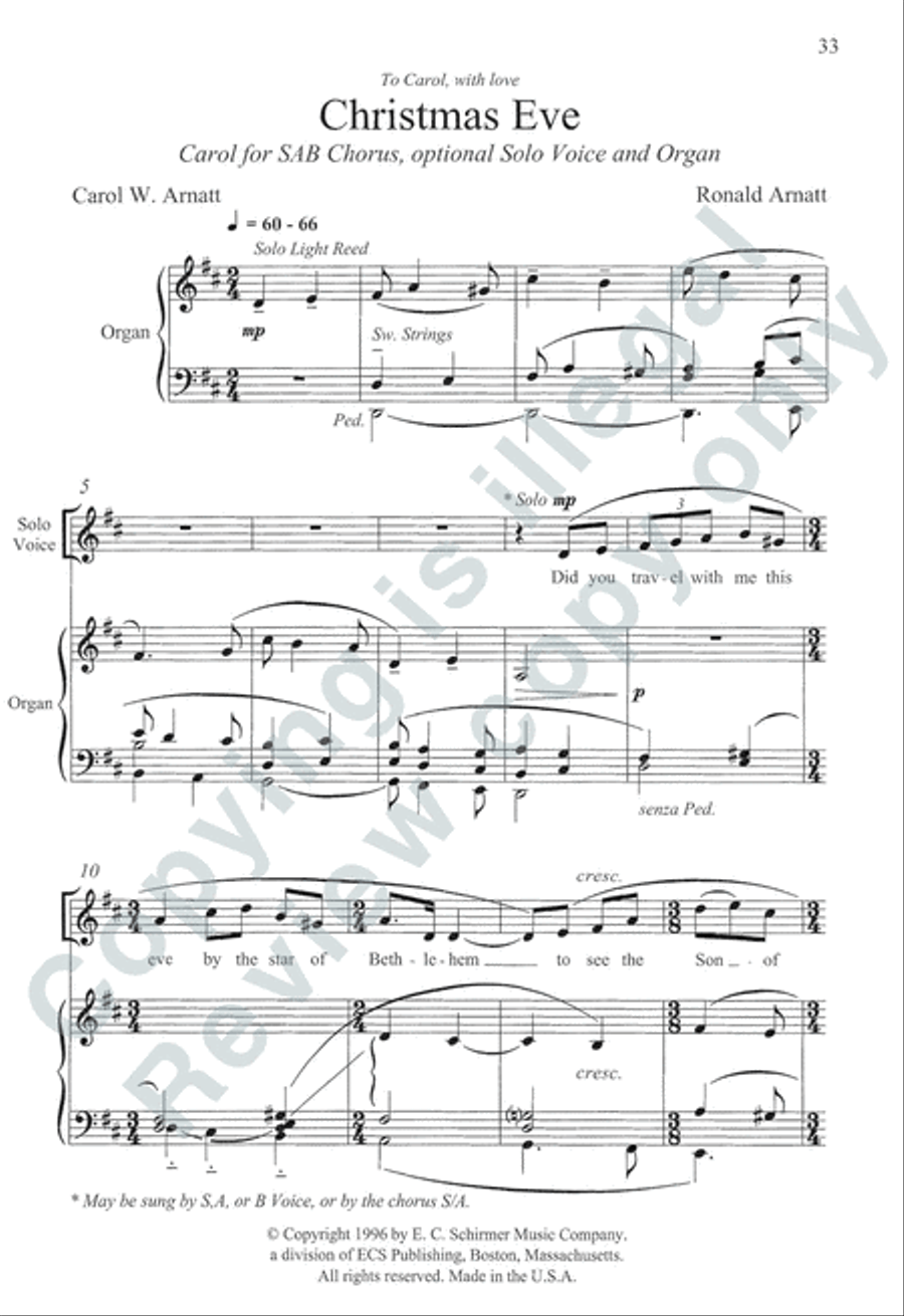 Somerset Anthem Books, Volume I (Advent & Christmas) 3-Part scores gallery preview page 31