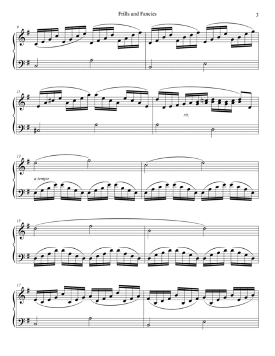 Frills and Fancies - One Manual Organ Solo Organ Solo scores gallery preview page 3