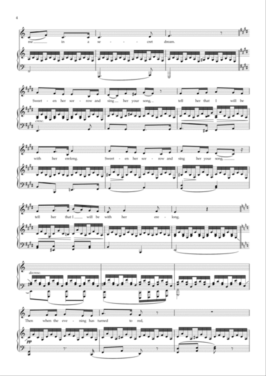 Schubert Schwanengesang (Swan Song) translated J. Sams (low voice) Low Voice scores gallery preview page 5
