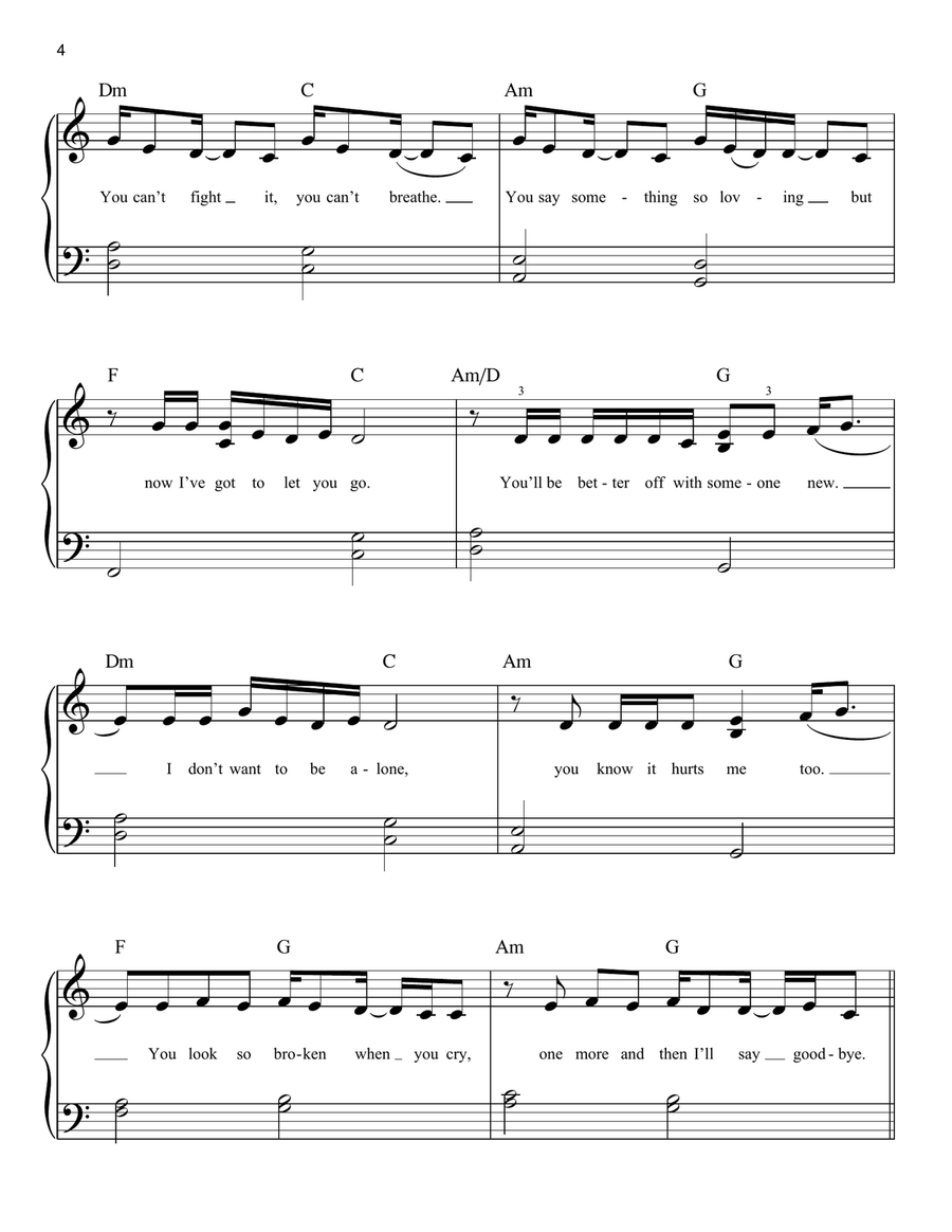 Heat Waves Heat Waves Easy Piano scores gallery preview page 4