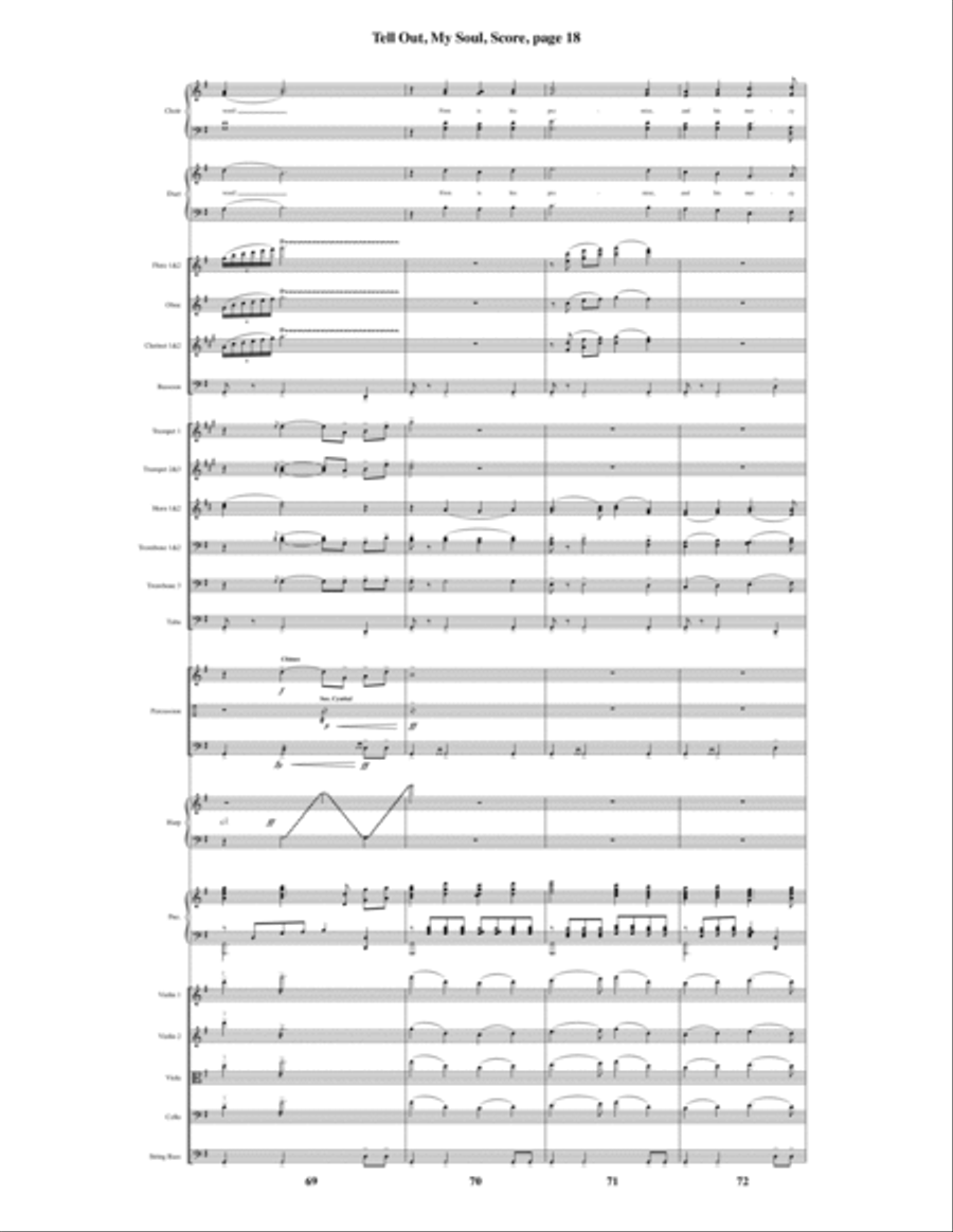 Tell Out, My Soul Tell Out, My Soul Choir scores gallery preview page 19