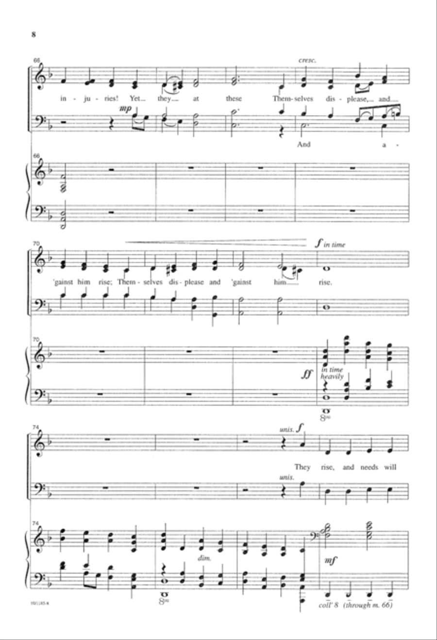 My Song is Love Unknown 4-Part scores gallery preview page 8
