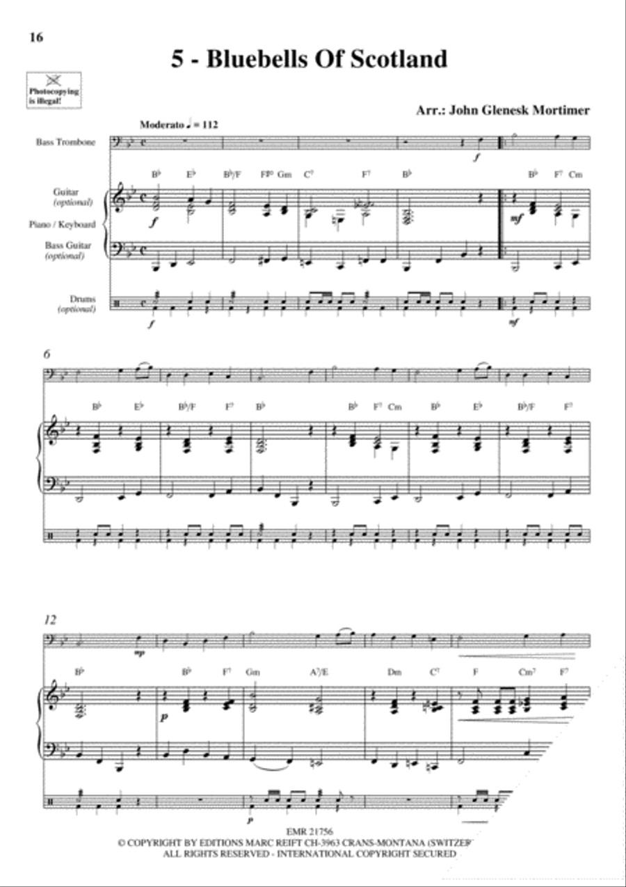 20 Celtic Hits Bass Trombone scores gallery preview page 7