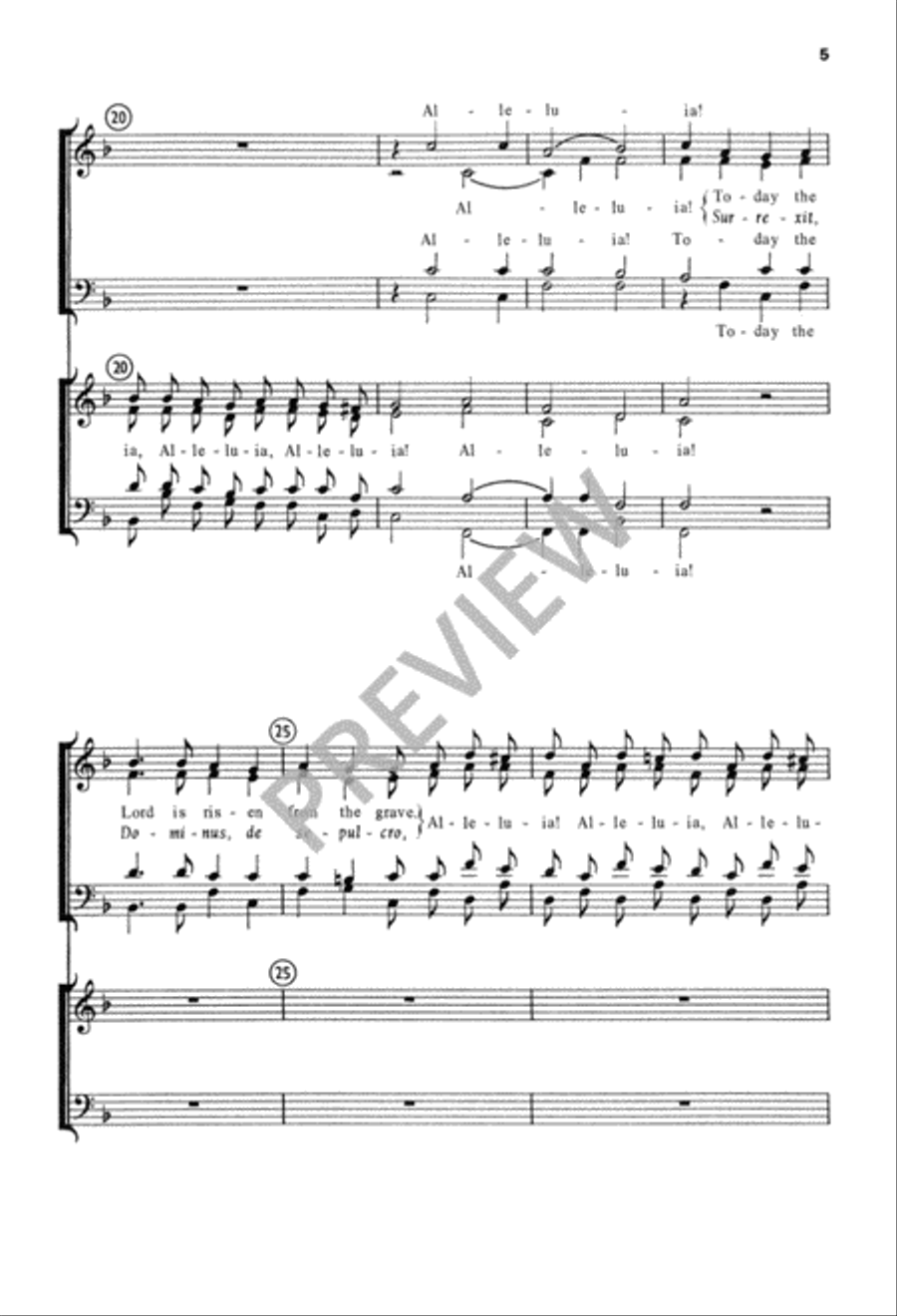Alleluia! In Your Resurrection 4-Part scores gallery preview page 6